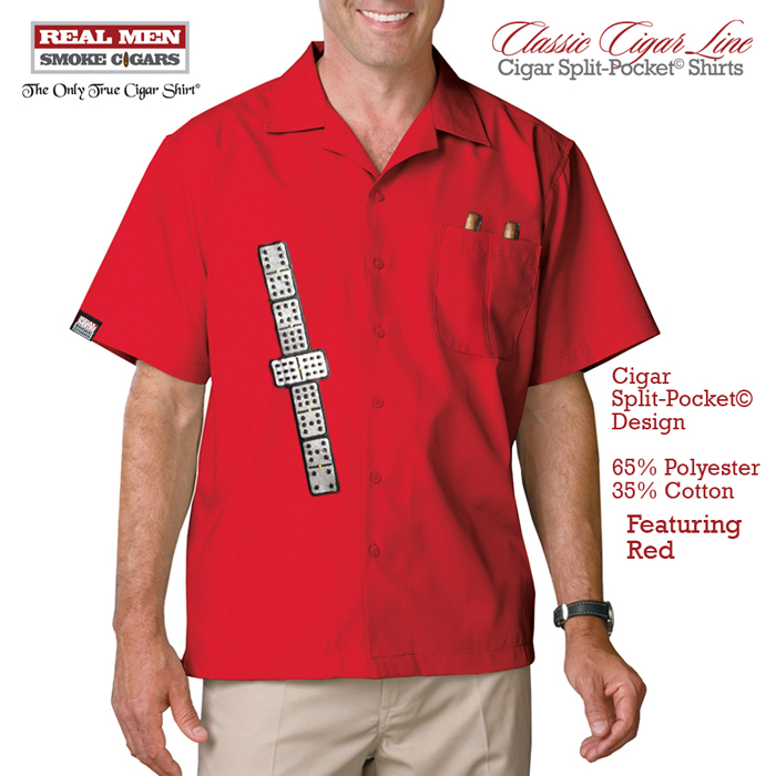 Double 9 Domino Embroidered Cigar Shirt